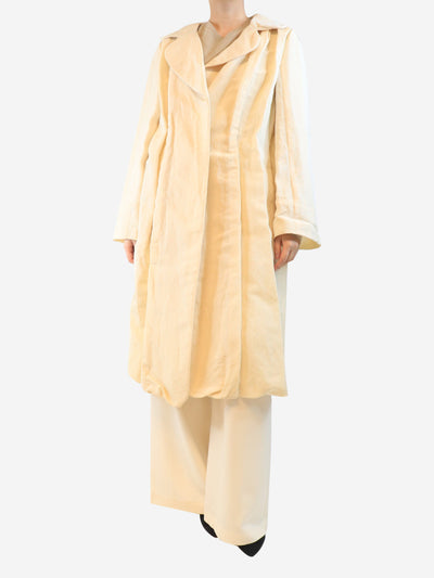 Cream duster coat - size UK 14 Coats & Jackets Lanvin 