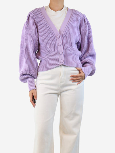 Remain Birger Christensen Pastel lilac knit cardigan - size UK 10 Knitwear Remain Birger Christensen 