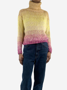 Forte Forte Multi cropped mohair-blend turtleneck jumper - size UK 6