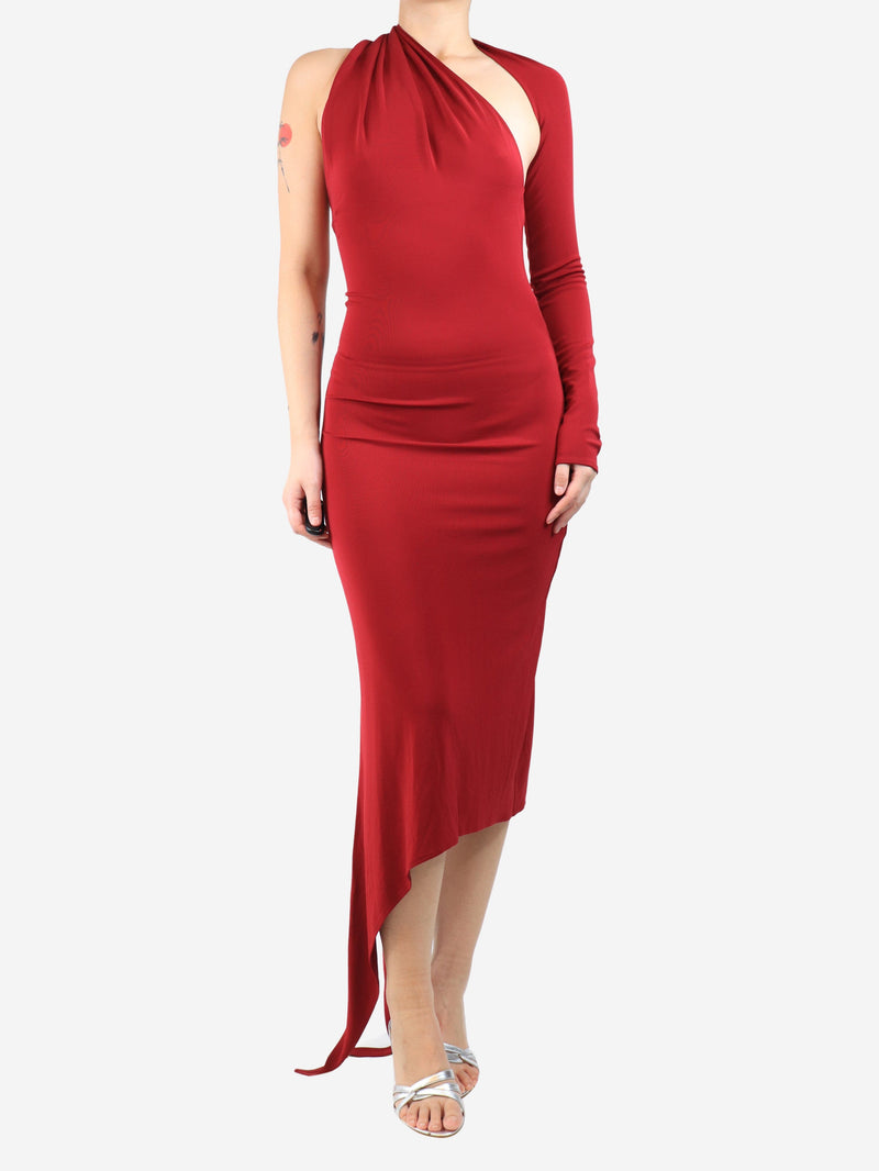 Red slash midi dress - size L Dresses Courreges 