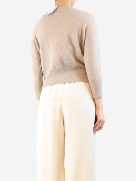 Neutral cropped cardigan - size M alternate image