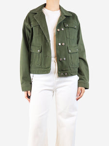 The Kooples Green denim jacket - size UK 8