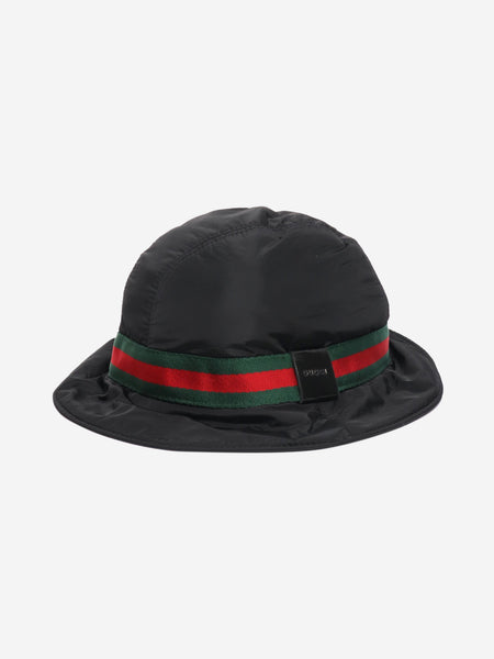 Black bucket hat product image