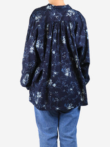 45 RPM Navy blue floral shirt - size M