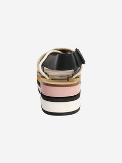 Multicolour cross-strap platform sandals - size EU 40 Flat Sandals Marni 