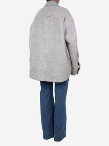 Acne Studios Grey wool blend shacket - size L/XL