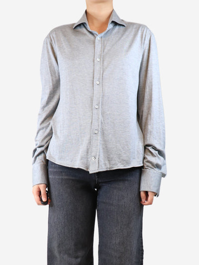 Grey jersey shirt - size M Tops Brunello Cucinelli 