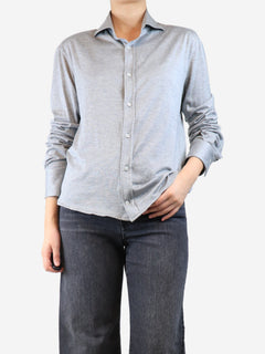 Grey jersey shirt - size M Tops Brunello Cucinelli 
