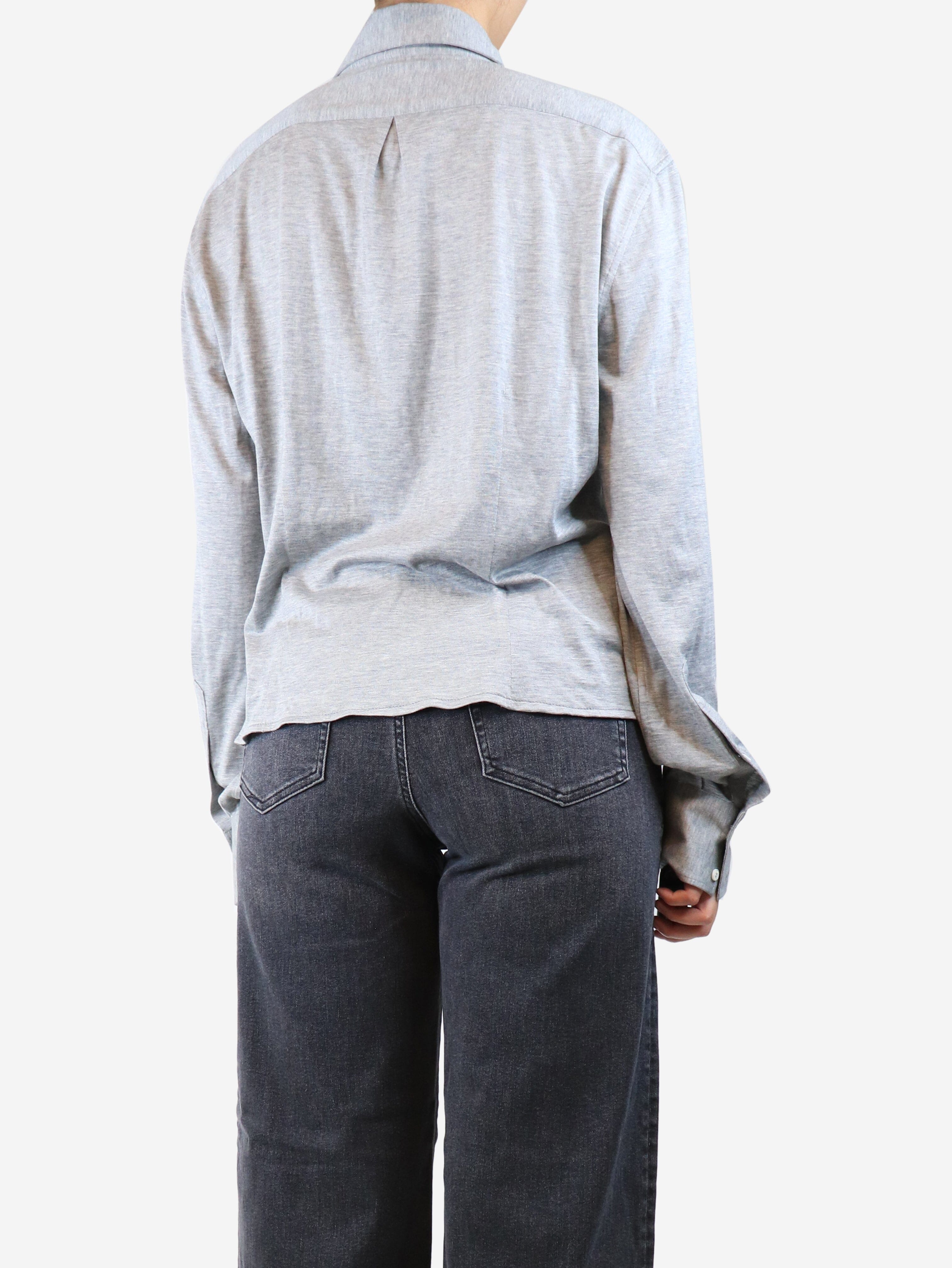 Grey jersey shirt - size M Tops Brunello Cucinelli 