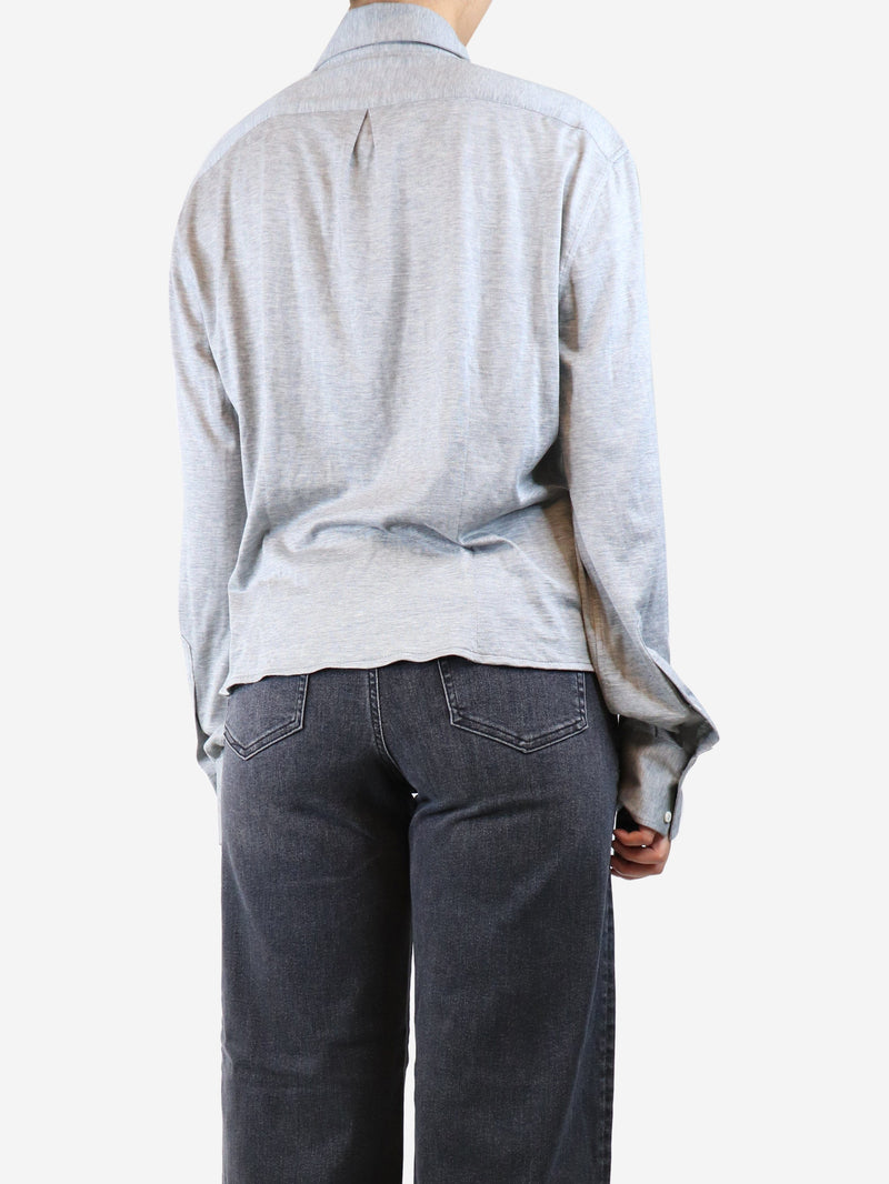 Grey jersey shirt - size M Tops Brunello Cucinelli 