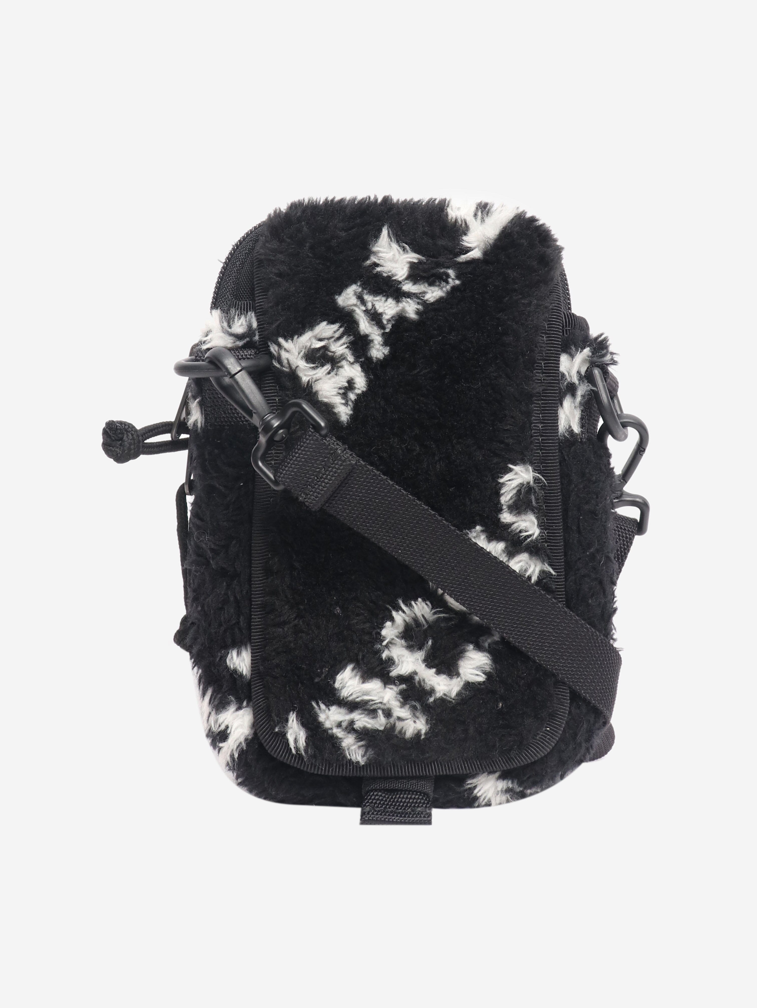 Black faux fur logo explorer crossbody pouch Cross-body bags Balenciaga 