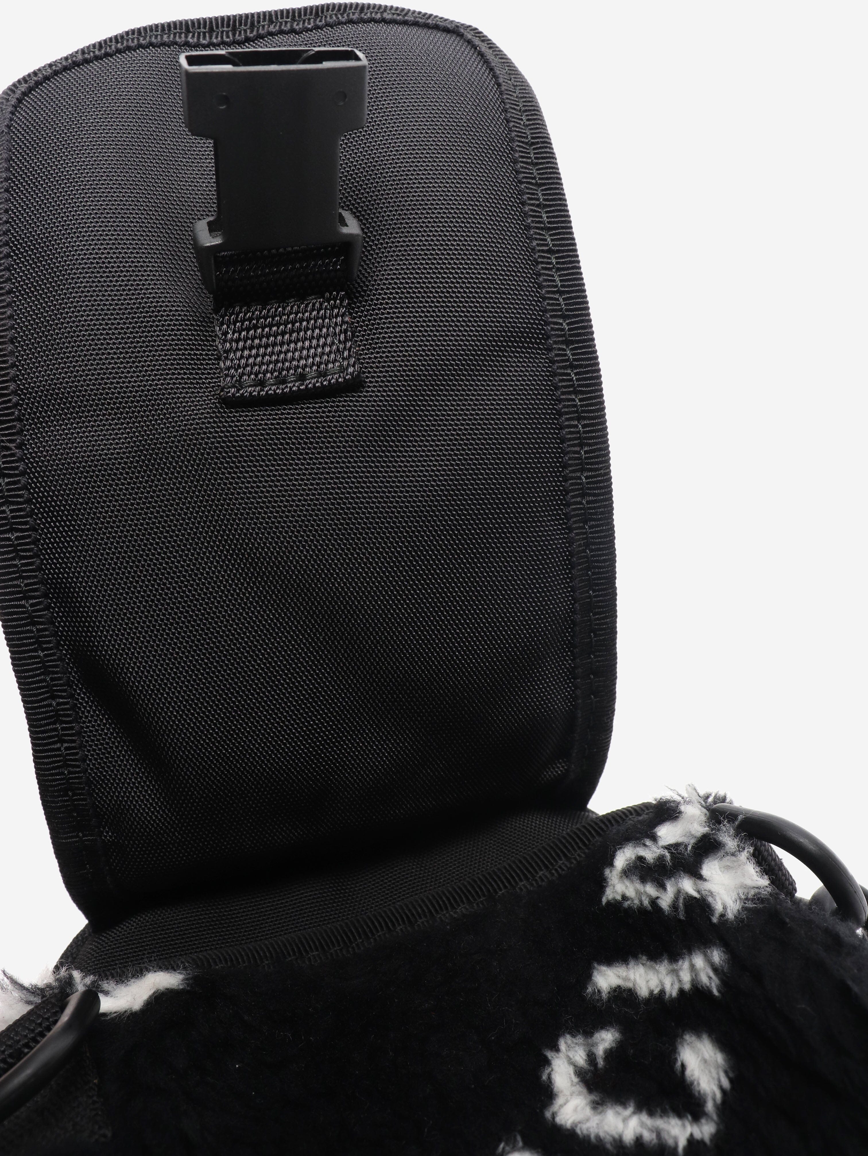 Black faux fur logo explorer crossbody pouch Cross-body bags Balenciaga 