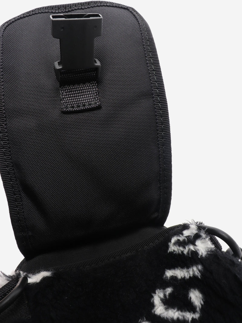 Black faux fur logo explorer crossbody pouch Cross-body bags Balenciaga 