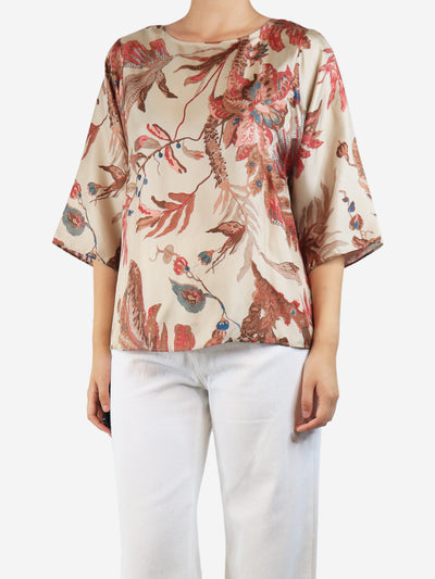 Neutral silk blouse - size UK 8 Tops Weekend Max Mara 