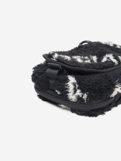 Black faux fur logo explorer crossbody pouch Cross-body bags Balenciaga 