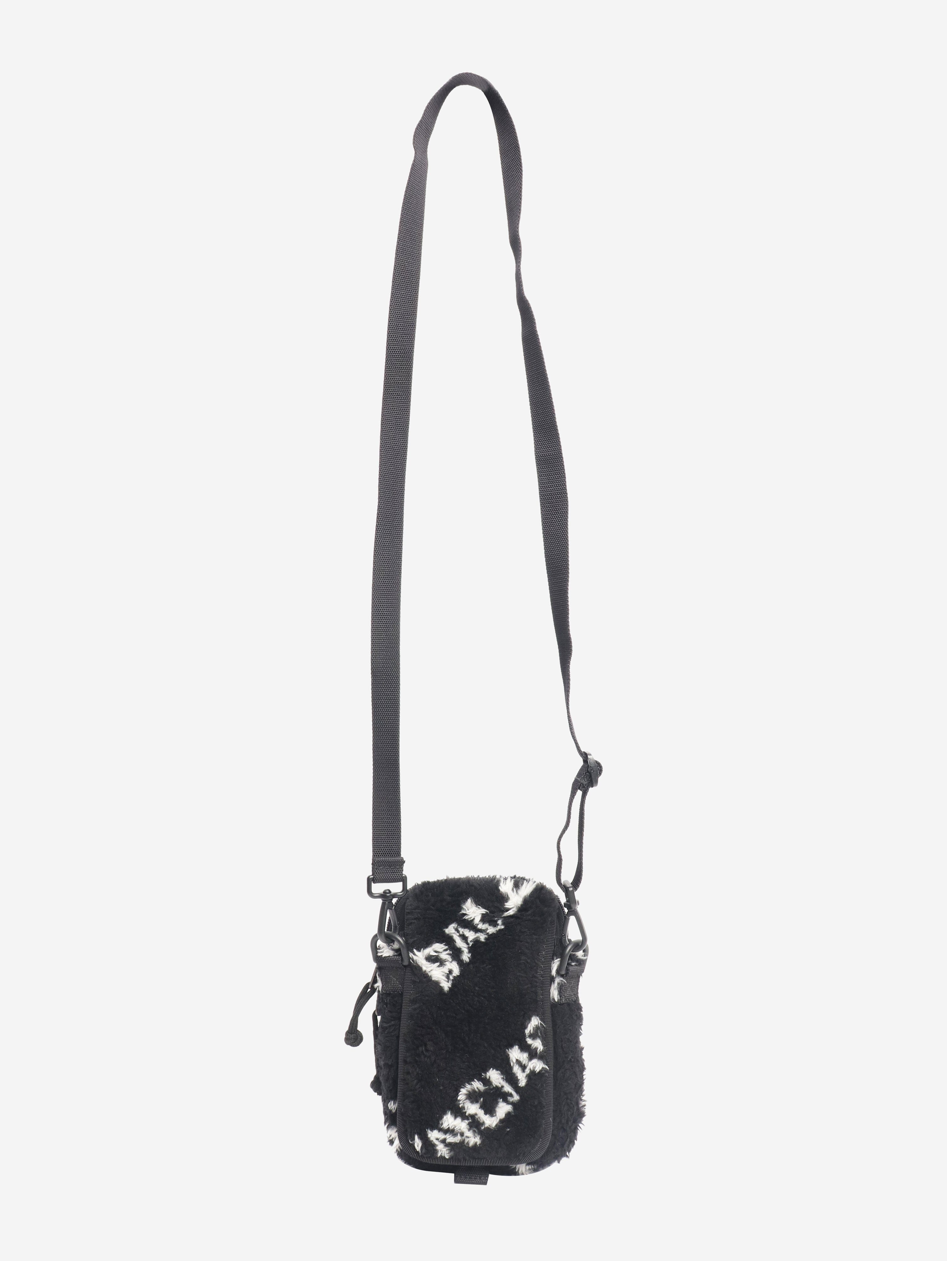 Black faux fur logo explorer crossbody pouch Cross-body bags Balenciaga 