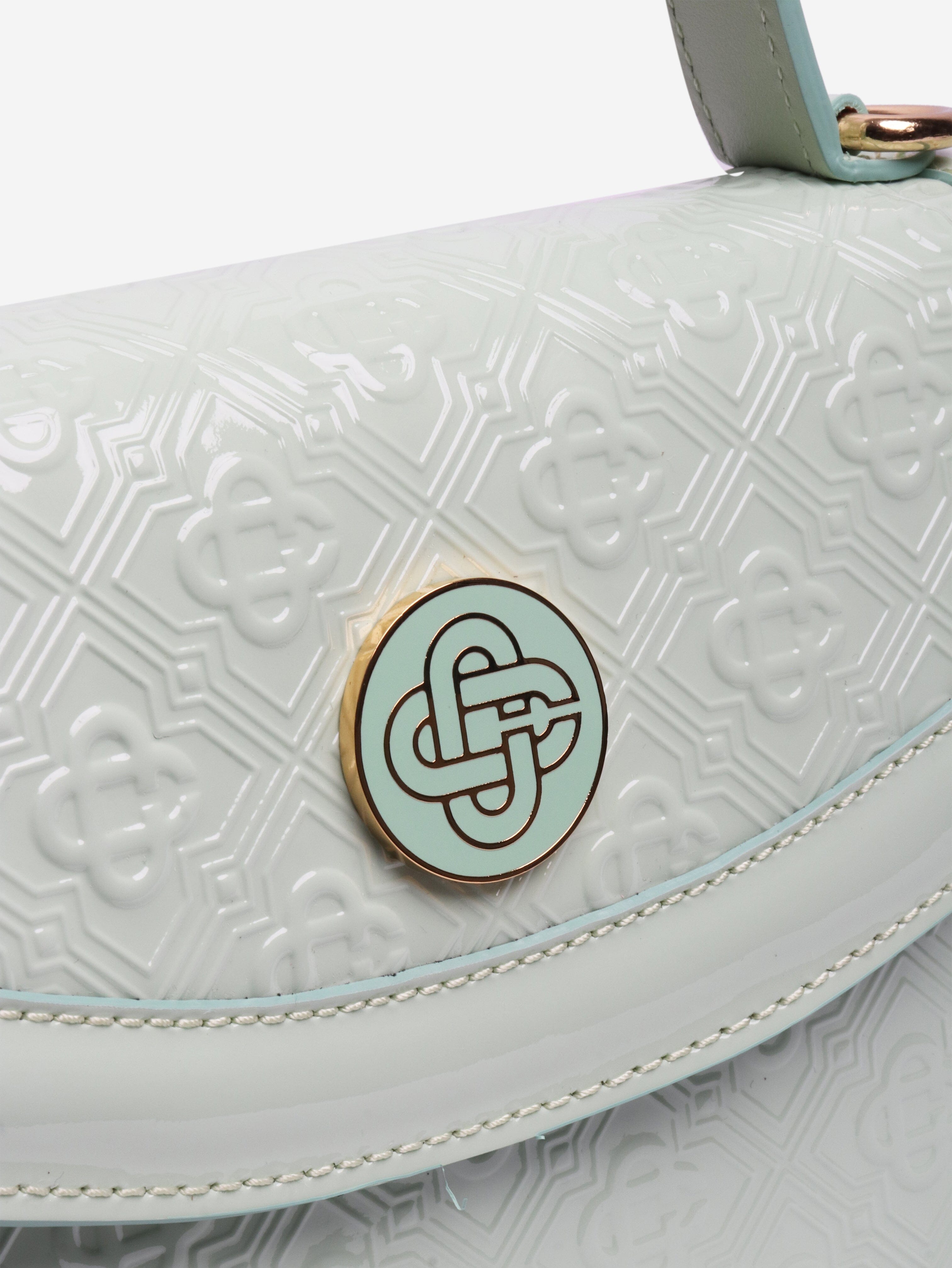 Mint green Jeanne top handle bag Cross-body Bags Casablanca 