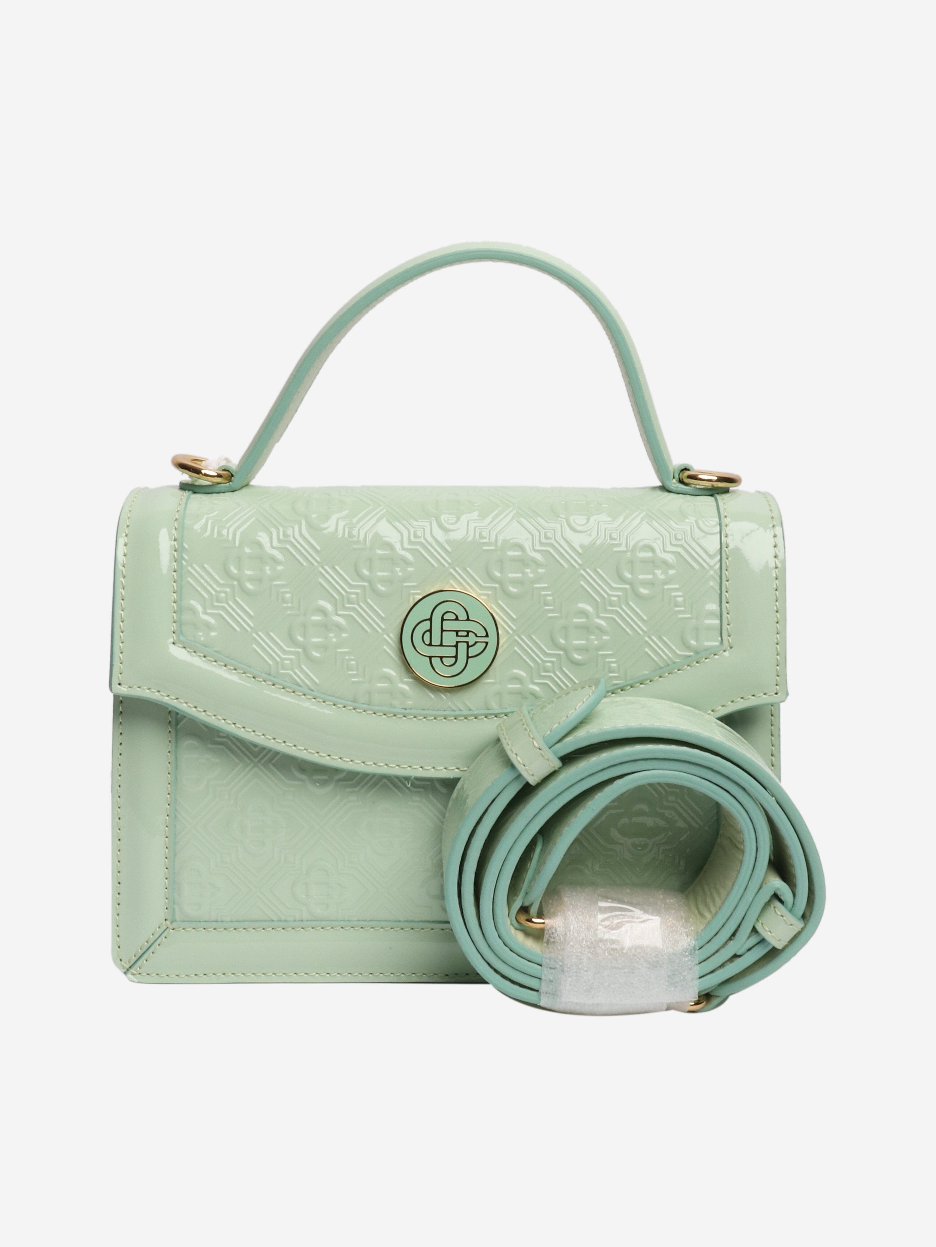 Mint green Jeanne top handle bag Cross-body Bags Casablanca 