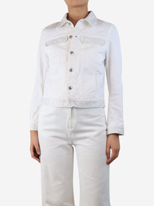 Zadig & Voltaire White Kioky denim jacket - size S