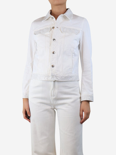 White Kioky denim jacket - size S Coats & Jackets Zadig & Voltaire 