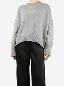 I Blame LULU Grey crewneck wool jumper - size UK 10