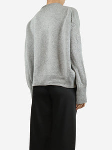 I Blame LULU Grey crewneck wool jumper - size UK 10