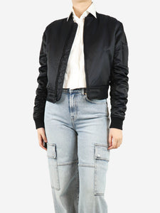 Kith Black cropped bomber jacket - size S