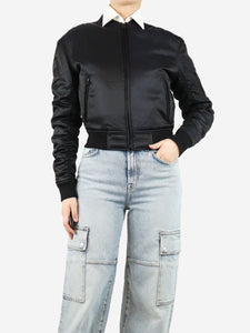 Kith Black cropped bomber jacket - size S