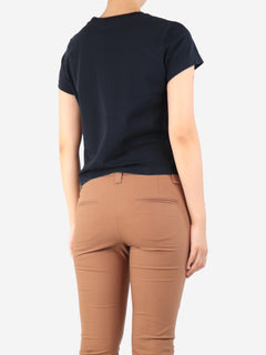 Black cropped logo t-shirt - size S Tops Alexander Wang 