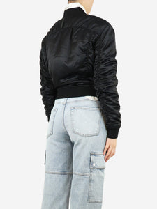 Kith Black cropped bomber jacket - size S