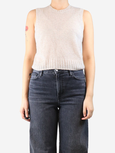 Neutral cashmere jumper vest - size S Knitwear James Perse 