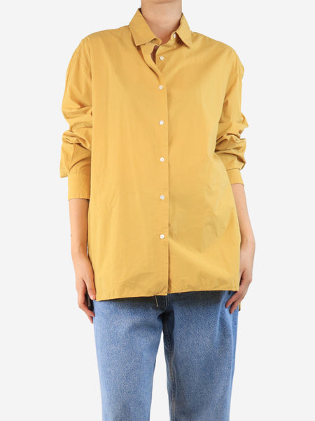 Yellow cotton shirt - size M alternate image