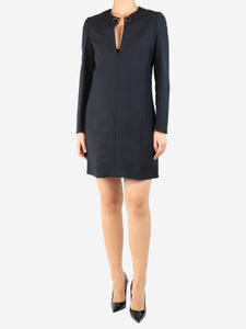 Stella McCartney Black V-Neck pocket dress - size UK 8