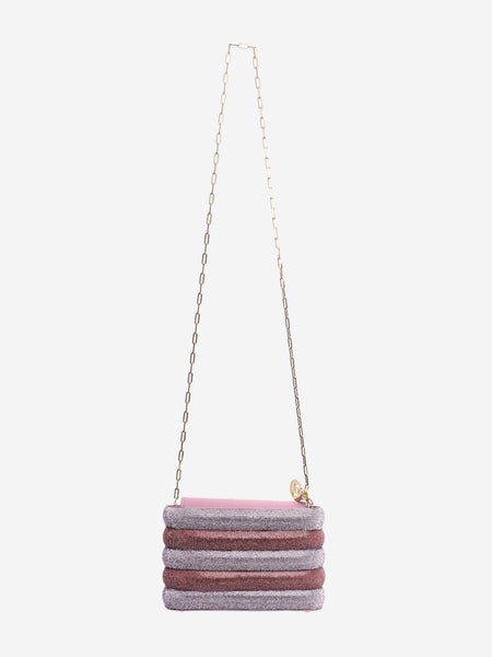 Purple diamante Favilla cross-body bag alternate image