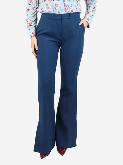 Teal Blue Alina tailored trousers - size UK 10 Trousers Victoria Beckham 