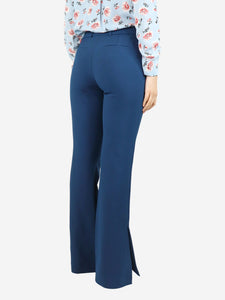 Victoria Beckham Teal Blue Alina tailored trousers - size UK 10