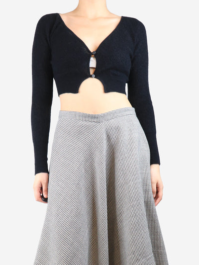 Black cropped cardigan - size UK 10 Knitwear Jacquemus 