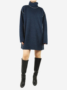 MM6 Maison Margiela Blue sparkly oversized jumper - size S