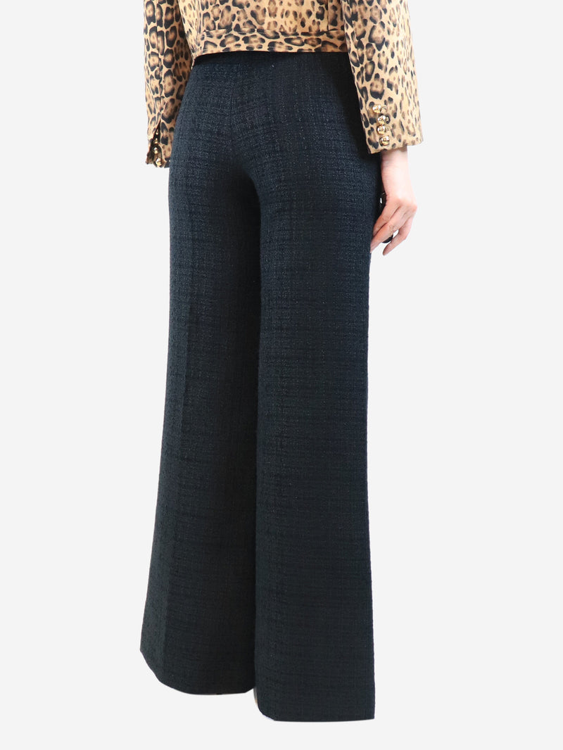 Black tweed trousers - size UK 8 Trousers Sandro 
