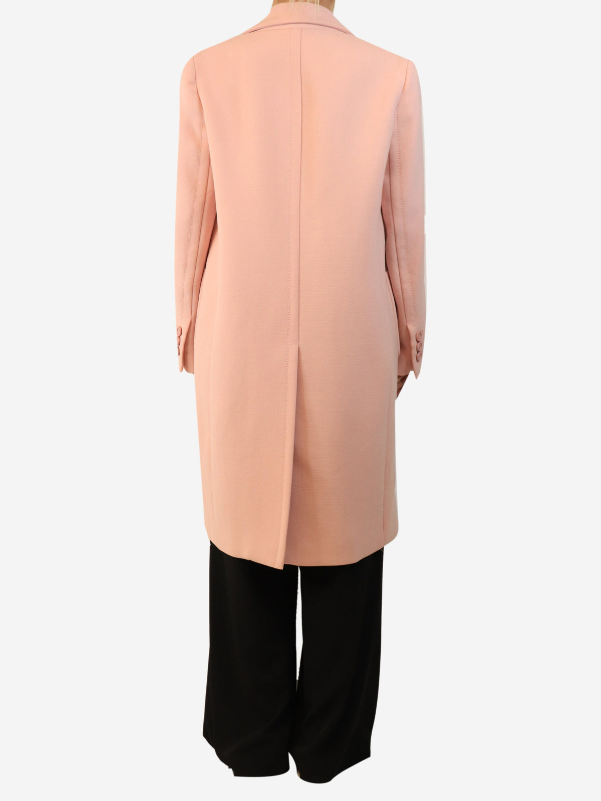 Pink double-breasted coat - size UK 10 Coats & Jackets Prada 
