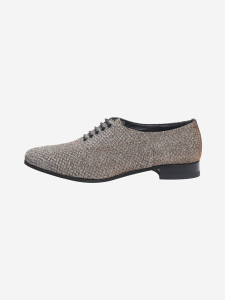 Gold glittery lace-up shoes - size EU 38.5 product image