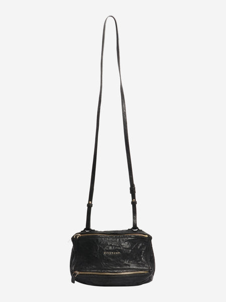 Black textured Pandora crossbody bag alternate image