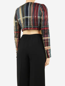 Chanel Multicolour tweed cropped jacket - size UK 10