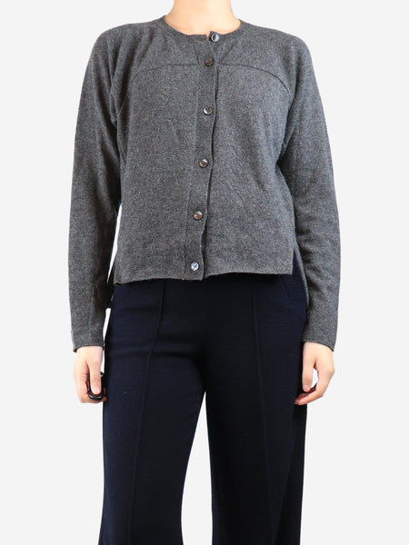 Grey wool-blend cardigan - size UK 10 product image