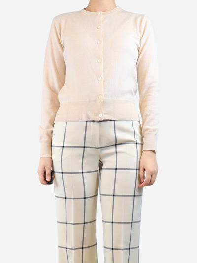 Cream cashmere cardigan - size UK 8 Knitwear Aime 