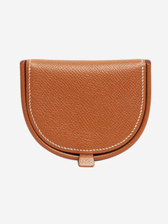 Brown leather coin pouch Wallets, Purses & Small Leather Goods Hermes 