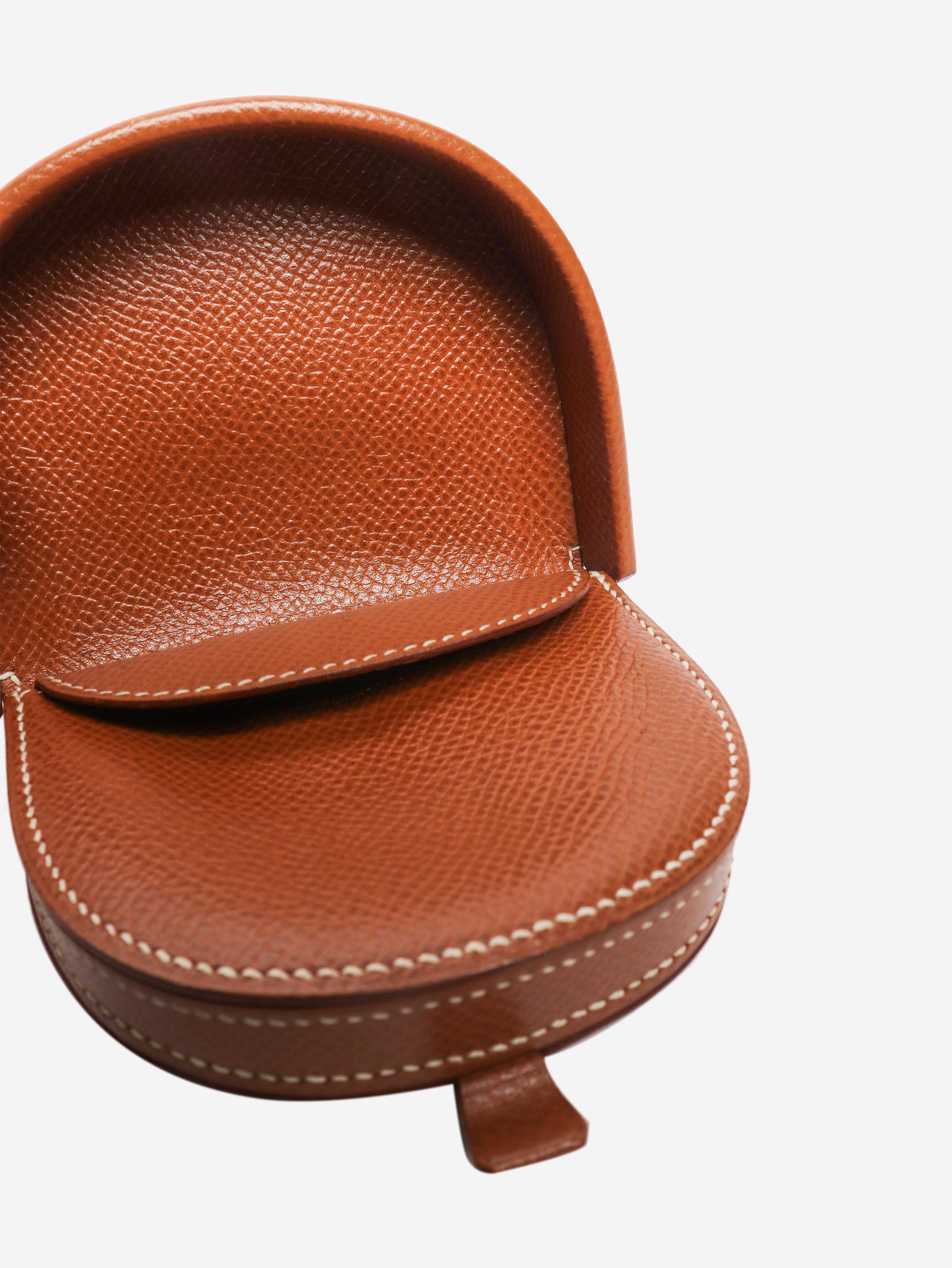 Brown leather coin pouch Wallets, Purses & Small Leather Goods Hermes 