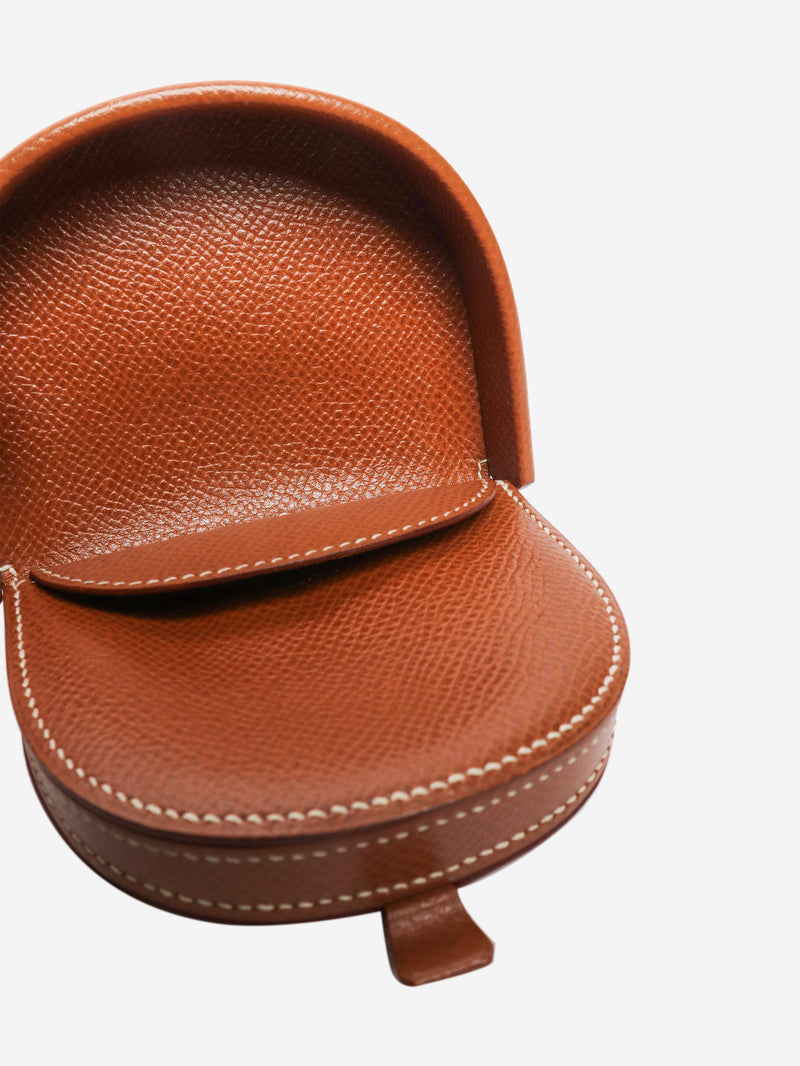Brown leather coin pouch Wallets, Purses & Small Leather Goods Hermes 