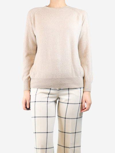 Neutral cashmere jumper - size UK 8 Knitwear Aime 