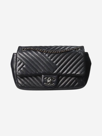 Black Timeless small 2015 silver hardware flap